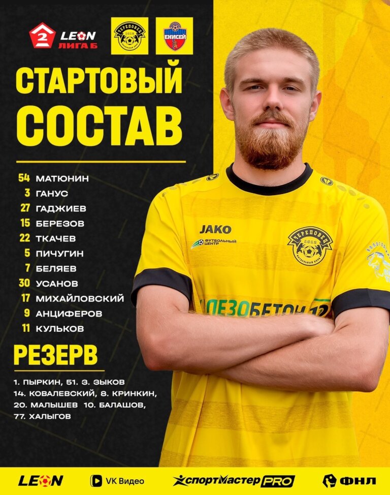 Наш состав на матч